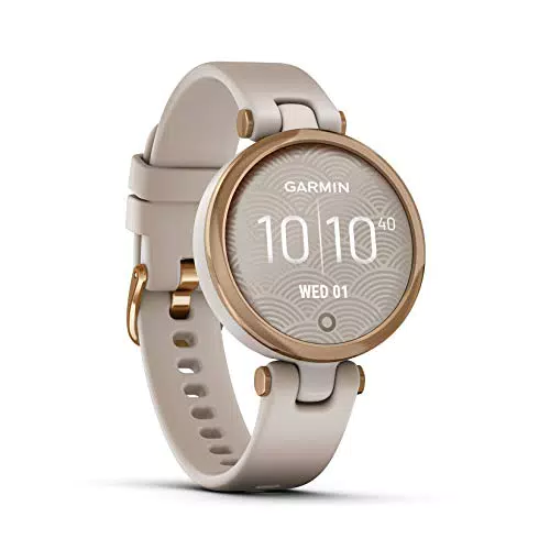 Garmin Lily „Sport“ modische Damen-Smartwatch mit hochwertiger Aluminium-Lünette