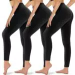 Sportleggins Damen High Waist Schwarz - Blickdichte Yoga Leggings