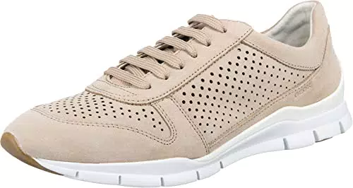 Geox Damen D Sukie B Sneakers, Lt Taupe