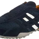 Geox Herren Uomo Snake L Sneakers, DK GREY/OFF WHITE