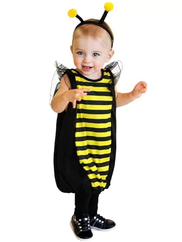 Kinder Bienenkostüm für Halloween und Karneval - Mädchen und Jungen Cosplay-Kostüm