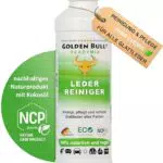 Golden Bull® Lederreiniger & Lederpflege für Ledercouch 500ml - Natürlicher Reiniger mit Kokosöl