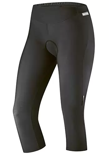 Gonso Damen Fahrradhose Lecce - Gepolsterte 3/4 Radlerhose mit enganliegendem Sitz