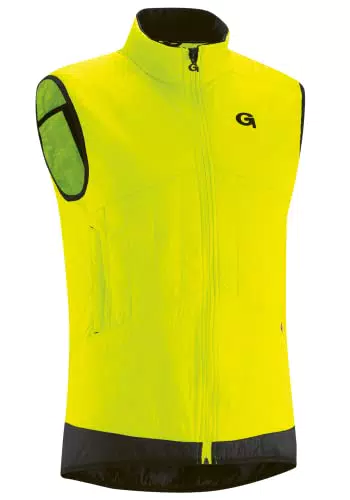 Gonso M Ruivo Gelb, Herren Daunen Winddichte Weste, Größe L - Farbe Safety Yellow