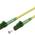 Goobay Glasfaserkabel FTTH Singlemode Simplex LC APC Stecker auf LC-APC Stecker 10 Meter