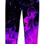 Goodstoworld Kinder Jogginghose Jungen Violett Flamme Laufhose Sporthose Mädchen 3D Graphic Trainingsanzu Hose mit Tunnelzug Taschen Knöchel Gebundene Hose 10-11 Jahre 130