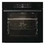 Gorenje OptiBake Advanced BPSA 6747 A08BG Einbau-Backofen / 77L / Heißluft / Pyrolyse / AutoBake / Touch Bedienung / Bratenthermometer / GentleClose & Open / SteamAssist / PizzaMode 300°C/ schwarz