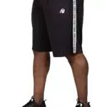 Gorilla Wear Reydon Mesh Shorts 2.0 - schwarz - Kurze Hose Short mit Logo zum Sport Alltag Freizeit atmungsaktiv bequem bewegungsfreiheit Workout Training aus Polyester