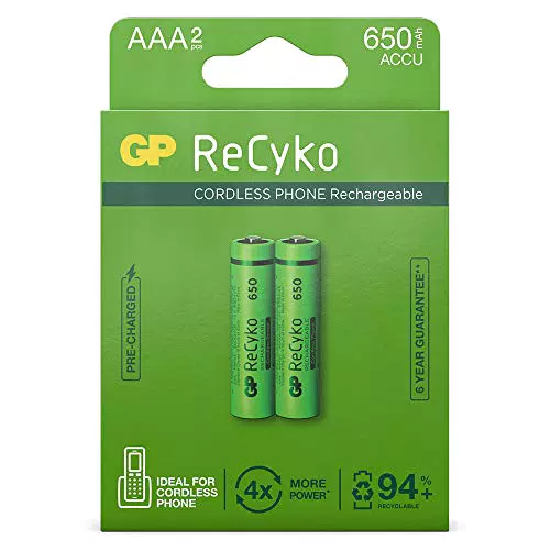 GP RecyKo+ 2 AAA Micro Akku DECT-Telefon 2900434240001