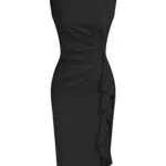 GRACE KARIN Damen Business Kleid ärmellos festlich Vintage Party Kleid CL1208-01_00