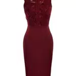 GRACE KARIN Damen Business Spitzen Kleid ärmellos festlich Vintage Party Kleid CL0953-03_0XL