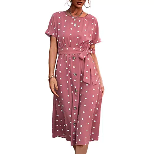 Elegantes Damen Sommerkleid von Greensen - Knielanges Blumenkleid für jeden Anlass