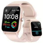 Gydom Smartwatch Damen mit Telefonfunktion 1, 8 Herren Smart Watch Alexa Fitnessuhr 100 Sportmodi Schrittzähler IP68 Wasserdicht Pulsuhr SpO2 Stress Schlafmonitor Sportuhr für Android iO