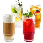 H E L P Y Geriffelte Gläser, Hitzebeständiges Glas