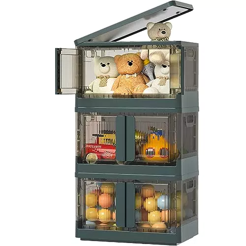 HAIXIN Aufbewahrungsbox mit Deckel, 32L Boxen Aufbewahrung Ordnungsboxen Storage boxes Kisten