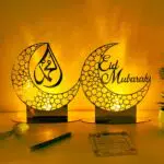 Halcyerdu Ramadan Eid Mubarak Dekoration, Acryl Eid Mubarak Tischdekoration