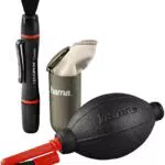 Reinigungsset für Kameraobjektiv und Sensor - Lenspen, Pinsel, Blasebalg, Mikrofasertuch