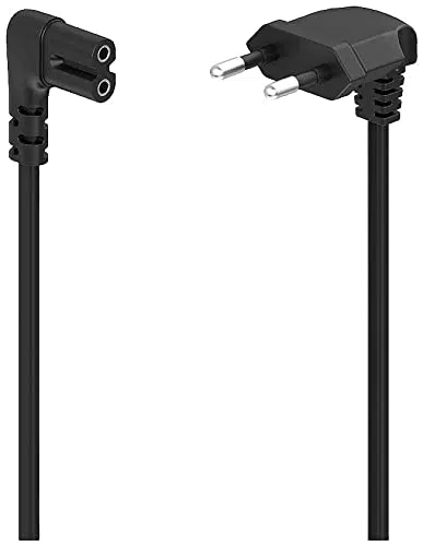 Hama Netzkabel Eurostecker abgewinkelt 3m für Drucker und Elektrogeräte