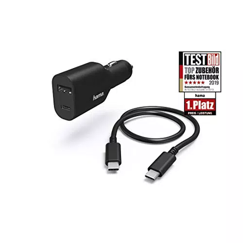 Hama USB-C-Ladegerät für Kfz-Zigarettenanzünder, mit Power Delivery Lade-Adapter