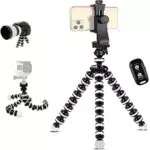 Mini Stativ für Smartphone und Kamera - 360° drehbar mit Bluetooth-Fernbedienung