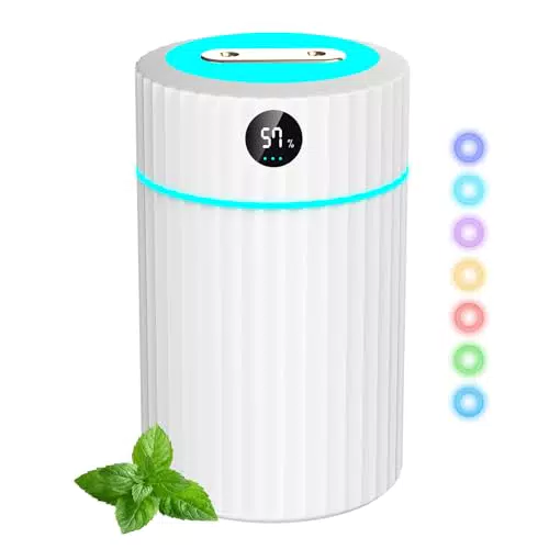 HAUTIK Luftbefeuchter mit Doppel Spray LED Bildschirm