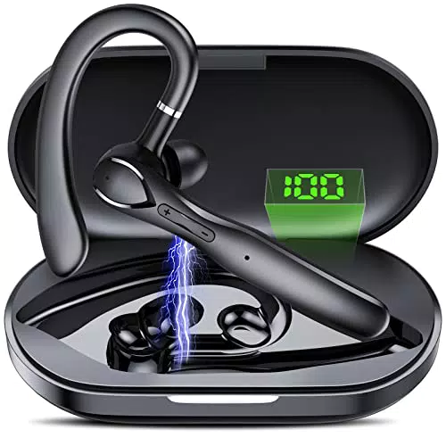 Headset Bluetooth, Headset mit Mikrofon, Ladebox LED Anzeige Bluetooth Headset