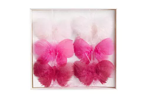 "Heitmann Deco Draht-Schmetterlinge - Frühlings-Osterdekoration in Pink und Rosa"