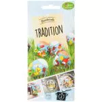 Heitmann Eierfarben - Banderole Tradition - 12 Sleeves in 4 Motiven Bunt 17 x 8 x 0