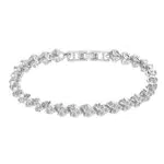 Personalisiertes Damen Armband mit Zirkonia Herzanhänger