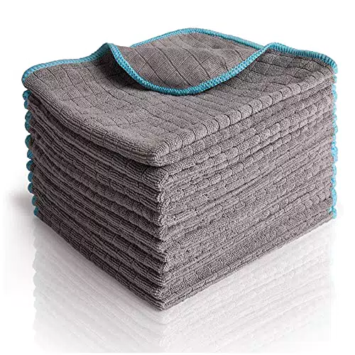 HEYNNA Bonorum 12x Mikrofasertuch 380 GSM/Microfasertuch Autopflege weich & saugstark/fusselfreies Mikrofaser Handtuch für Autopflege