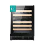 Hisense Weintemperierschrank RW17W4NWLG0 - 46 Flaschen Kapazität, Glastür mit UV-Schutz, LED Beleuchtung