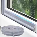 Selbstklebende Fensterdichtung gegen Zugluft für effektive Isolierung - Grau