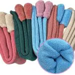 Hocerlu Damen Socken, 5 Paar Thermosocken Dicke Warme Bunte Wintersocken Wollsocken Geschenke für Frauen - Gemütlich und Atmungsaktiv