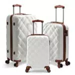 HOMELUX Kofferset 3 Teilig Hartschale Reisekoffer ABS Leicht Trolley Rollkoffer Hartschalenkoffer Set - M-L-XL