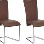 Homexperts Mulan Schwinger - Stilvoller Esszimmerstuhl aus Kunstleder