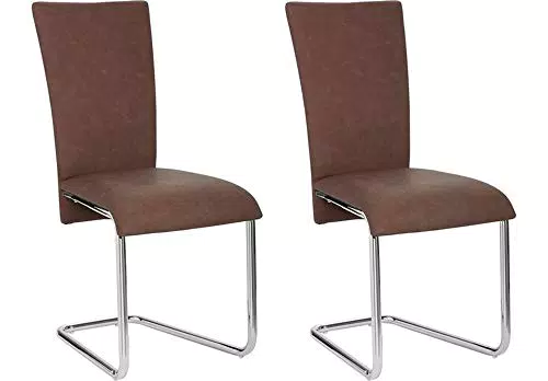 Homexperts Mulan Schwinger - Stilvoller Esszimmerstuhl aus Kunstleder