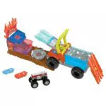 Hot Wheels Monster Trucks Arena Smashers Color Shifters 5-Alarm Rescue-Spielset - Farbwechselfunktionen