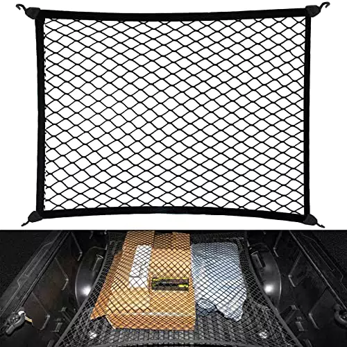 HOVIN Kofferraumnetz Gepäcknetz Auto Netz, 80x60cm Kofferraum Netz Erstreckt Sich auf 160x120cm Gepäcknetz Auto