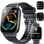 Smartwatch Hoxe mit Telefonfunktion und 100+ Sportmodi - IP68 Wasserdicht - Herzfrequenz und Schlafmonitor - Android und iOS - Sportuhr