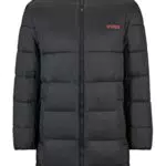 HUGO Herren Mantel, Schwarz