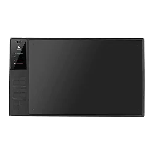 HUION WH1409 V2 Batteriefreies Grafiktablett im Wire & Wireless-Modus mit 8192 Druckempfindlichkeitsniveaus 12 Express-Tasten kombiniert mit Tilt-Funktion