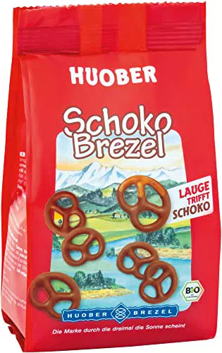Huober Bio SchokoBrezeln - Brezeln mit Schokoladenüberzug