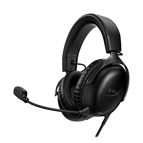 HyperX Cloud III Gaming-Headset mit Kabel, PC, PS5, Xbox Series X|S - 53mm-Treiber, DTS, Memory-Schaum - Schwarz