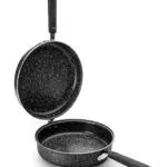 IBILI - Tortilla-Pfanne Natura, 24 cm, Aluminium, Anti-Haft-Beschichtung im Stein-Stil
