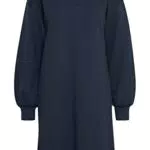 Ichi IHJICINTA SW DR Damen Sweatkleid Freizeitkleid Kleid Sweatkleid Rundhalsausschitt Regular-Fit