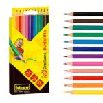 Idena Buntstifte in 12 Farben, ergonomische Dreiecksform im Kartonetui