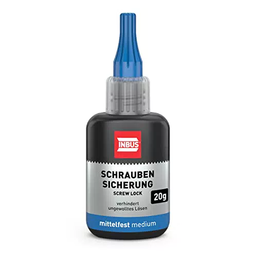 INBUS® 79560 Schraubensicherung mittelfest - Hochwertige Sicherung für Schrauben
