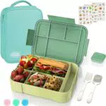 iNeibo Brotdose Kinder mit Fächern Lunchbox Kinder Brotdose mit Fächern Bento Box Kinder mit Soßenbox