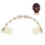 INTVN Kristall Brautschmuck, Haarschmuck Brautschmuck - Hochzeit Haarkamm Haarnadeln mit Kristall Braut Haarschmuck für Bräute und Brautjungfern