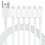 Apple MFi Zertifiziertes iPhone Lightning Ladekabel Set - 6er Pack, Verschiedene Längen - für iPhone, iPad und mehr